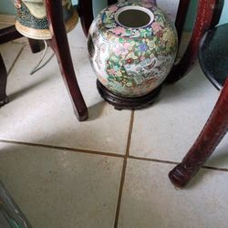 Oriental Vase And Bass