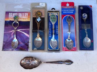 Sterling silver plated spoon collection