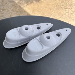 1937 Chevy headlight stands. Nice. RARE