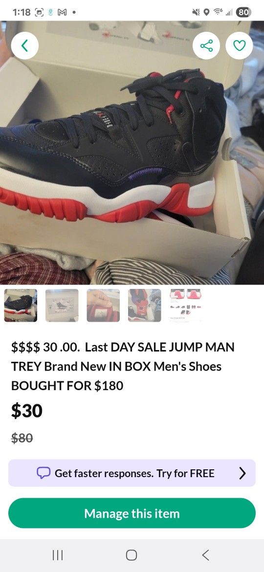 30$$$ MUST Sell Trey Jordan's Brand New IN Box