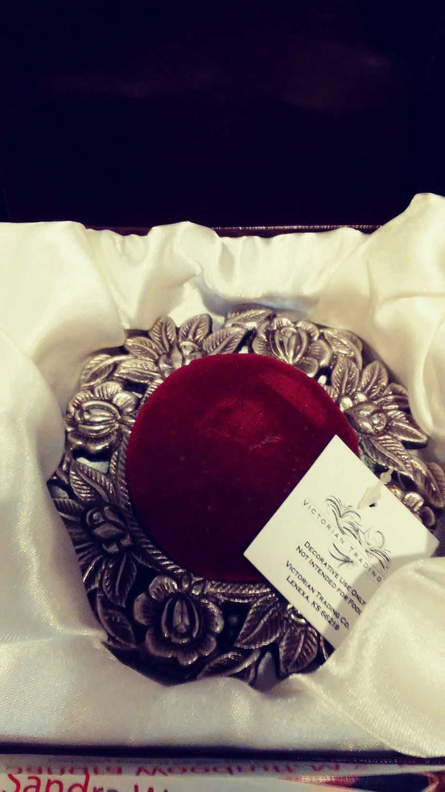 Victorian Sterling pin cusion