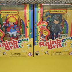 Rainbow Brite CHASE GLITTERY & Candy Cane Mini Collectible Figure Combo Set 