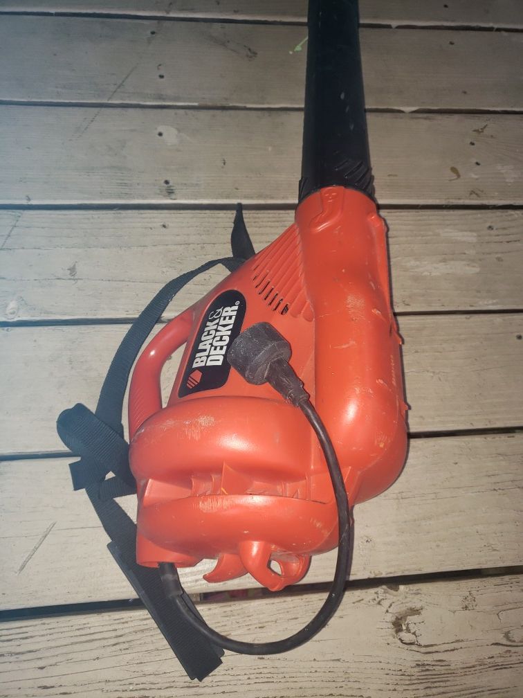 Black decker leaf blower electric