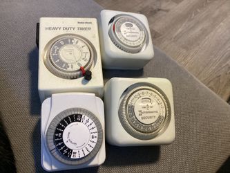 Four Security  Timers 4 home safety Primesecurity/ One radio shack ALL $8 