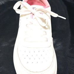 🐶 Snoopy "Peanuts" Classic White & Pink Low-Top Sneakers