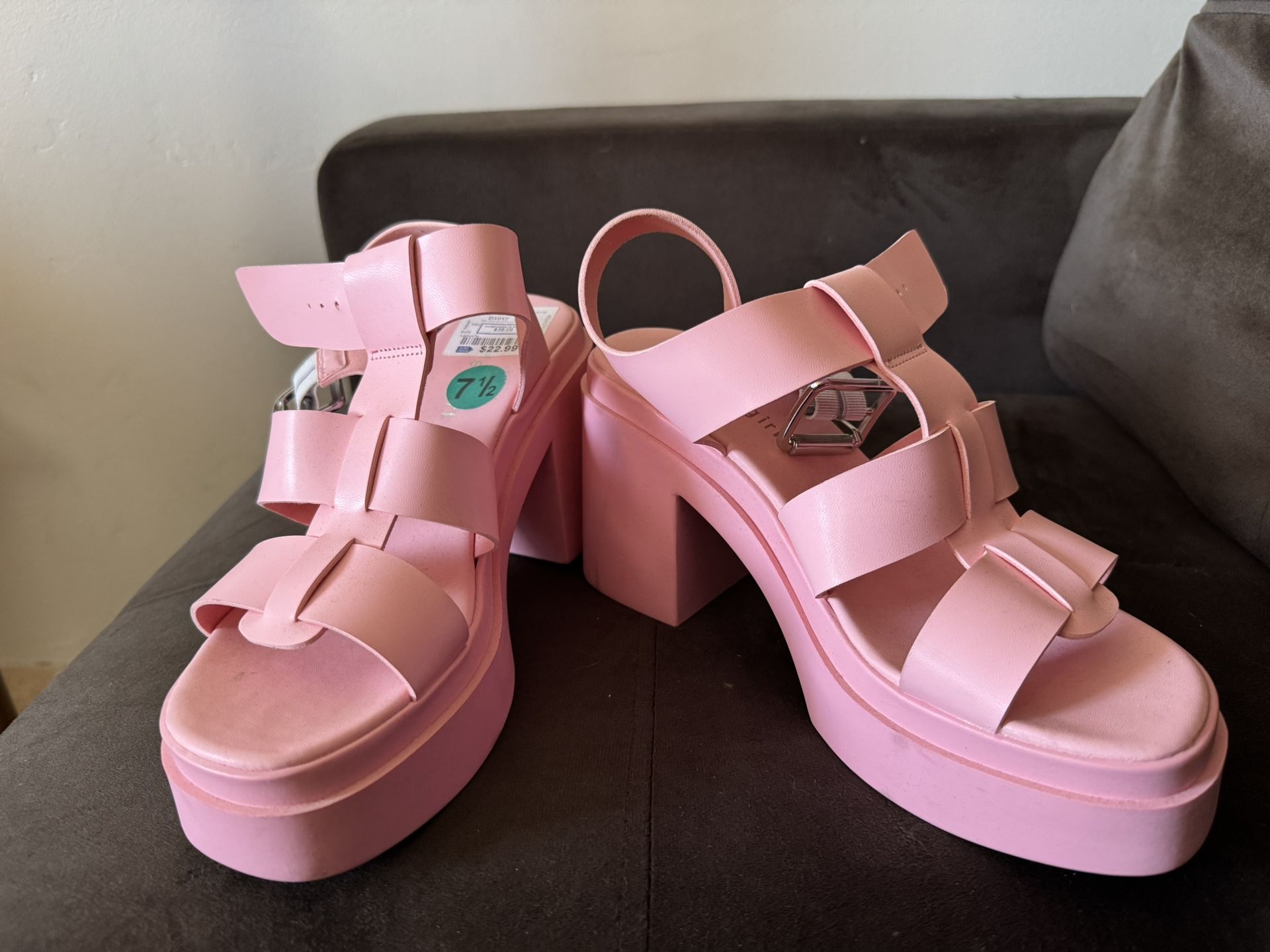 Pink Madden Girl Heeled Sandals