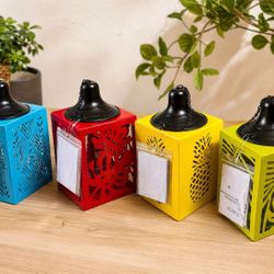 👉 Set of 4 Decorative Oil Lanterns – Outdoor Torch Lights Patio Garden