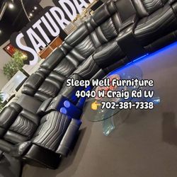 ✨️ Reclining Sectional, Sofa 🌟 Furniture Queen Bedrooms Avail 