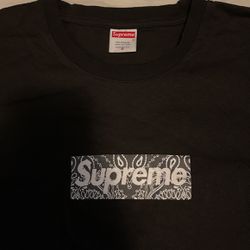 Supreme Bandanna Box Logo, Black, Small