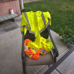 Waterproof/Windbreaker Hi-Vis Size S And 3 Other Hi-vis Vests  Various Sizes