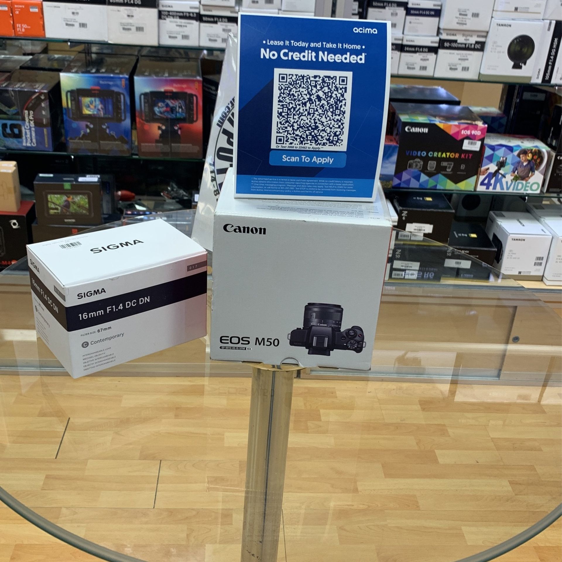 Canon EOS M50 Kit Plus Sigma 16mm F1.4 Combo Deal>>> Payment Plan Available