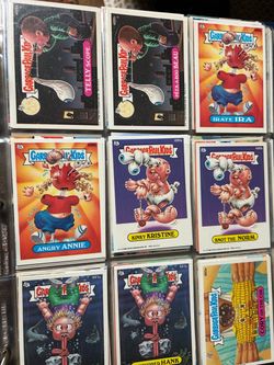 Folder  of Garbage Pail Kids  approximately 240 Cards Lot Series 13