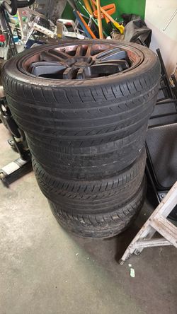 Set of 4 Aftermarket Wheels with Tires