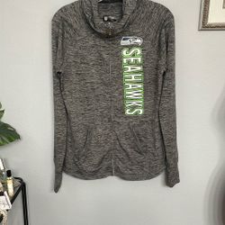 NFL women's Seahawks zip front hoodie jacket