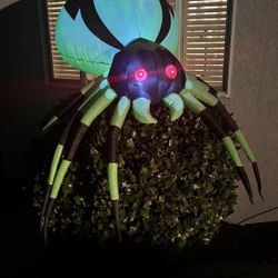 Halloween Inflatable Huge Spider 5 Feet Wide Yard Decor