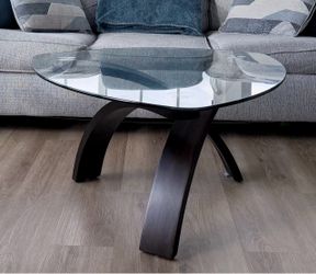 Allure Round Glass Coffee Table
