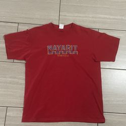 Nayarit Mexico, Red Vintage T-Shirt