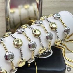 Gold, Plated, Beautiful Heavy Bra, Bracelets