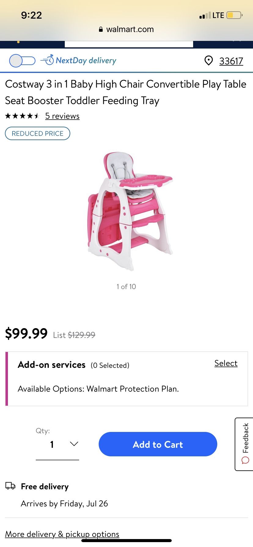 Convertible High chair