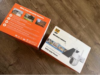 2-Pack 4MP Wireless PTZ Solar Security Cameras