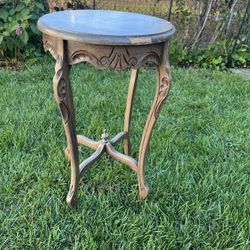 Vintage Ornate Wood Accent / Plant Table