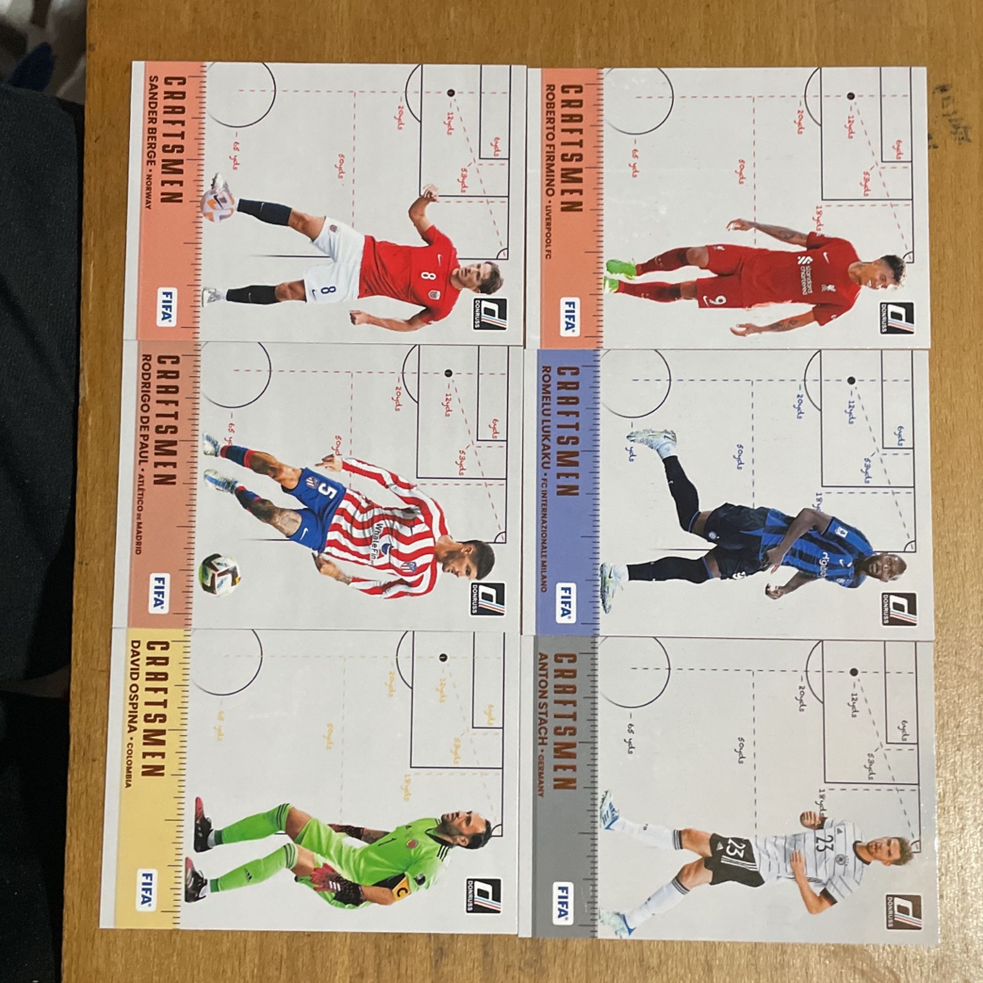 2023 DONRUSS LOT OF 6 CRAFTMAN CARDS