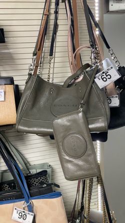 House of leather green coach  bag