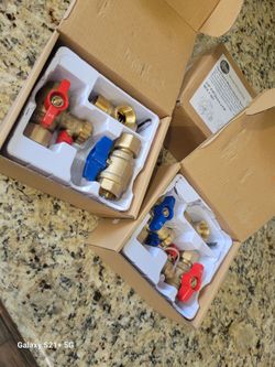 Water Heater valves new