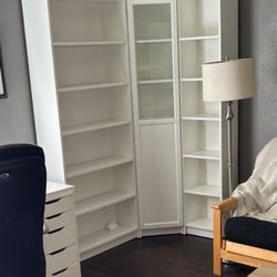 NOT $1.  IKEA Billy White Bookcases & Cabinet.  Come Make An Offer And Take It Away. East Boca In LIBRARY COMMONS. 