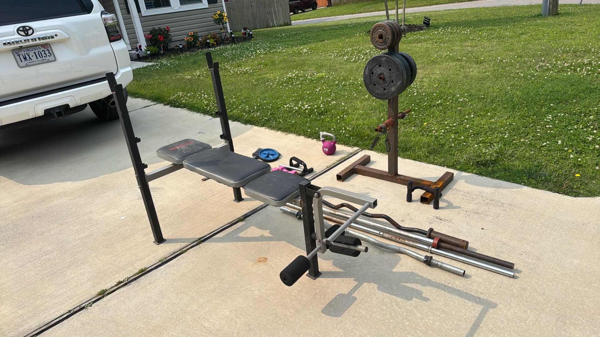 Weight Set, Barbell, Etc