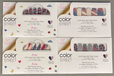 patriotic Color Street nail polish strips NIB - USA 250th / 4th of July
