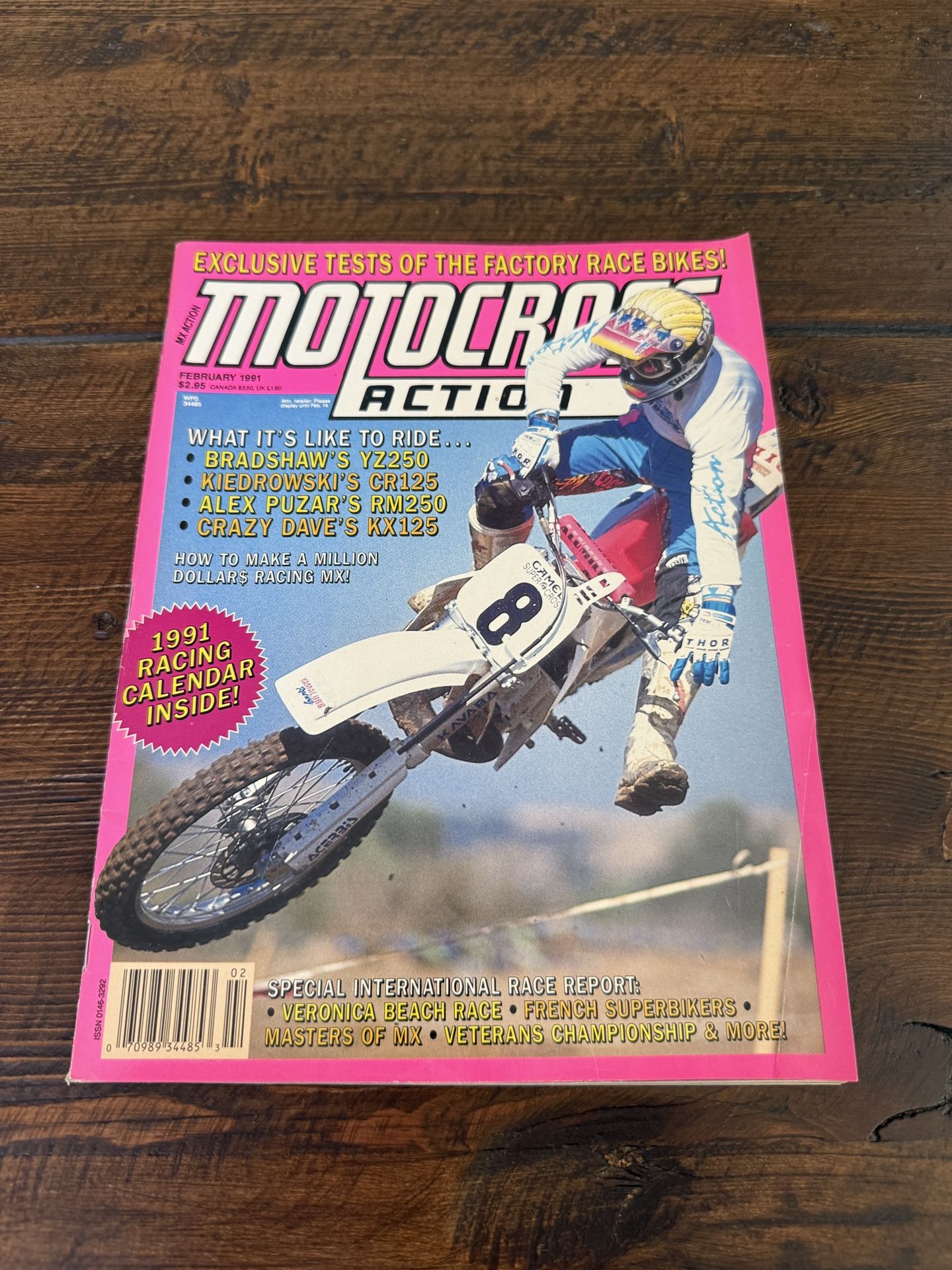 Motocross action magazine, February 1991 issue