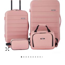 2 Piece Luggage -Macy’s, blush, Traveler’s Club