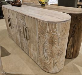 Unique Natural Wood Console or TV Stand!! 3 Colors to Choose