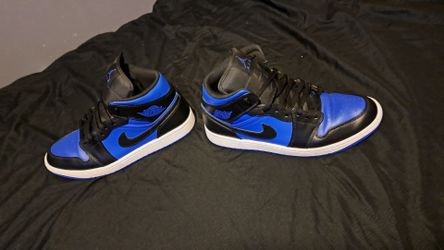 Black and Blue Jordans