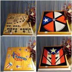  Bob Marley Solid OAK DOMINO'S  TABLE TOP Hand Crafted $150