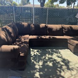Brown sectional good condition clean we sell all the time delivery $40 local