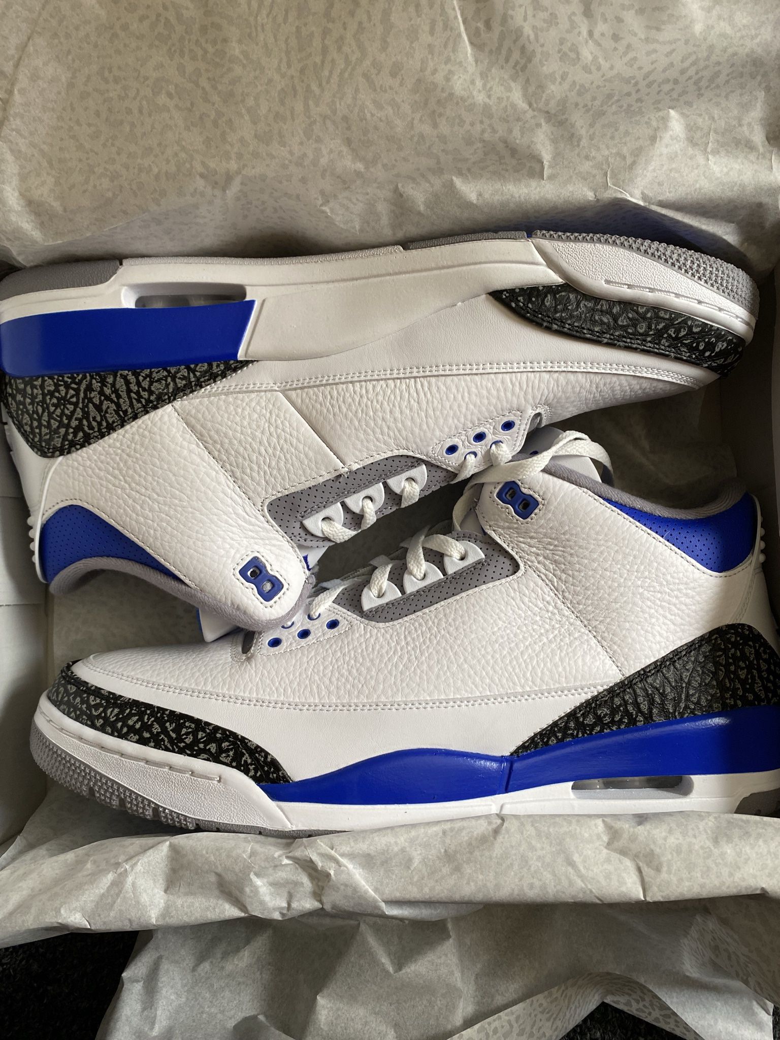 Jordan Retro 3 Racer Blues Size 15 Men DS