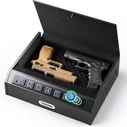 Gun Safe for Handgun, 3-Ways Unlock