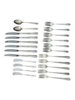 Royal Crest "Promise" 23 Pieces of Sterling Silver Silverware 954 Grams