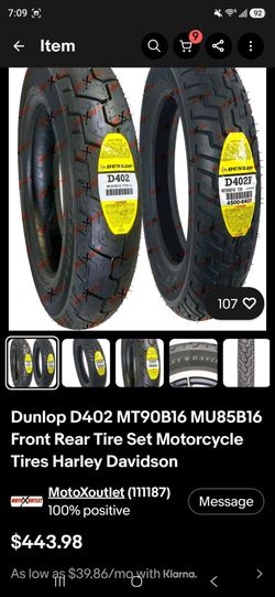 Harley-Davidson tires brand new. MT90 b16 and MU85 b16