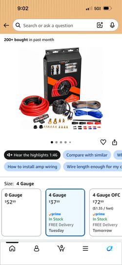Amp wiring