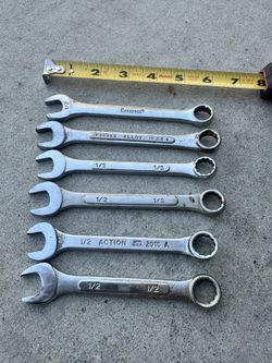 1/2" Combination Wrench Lot-sale. Asking 12.