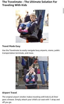 Travel Car Seat Stroller Carrier