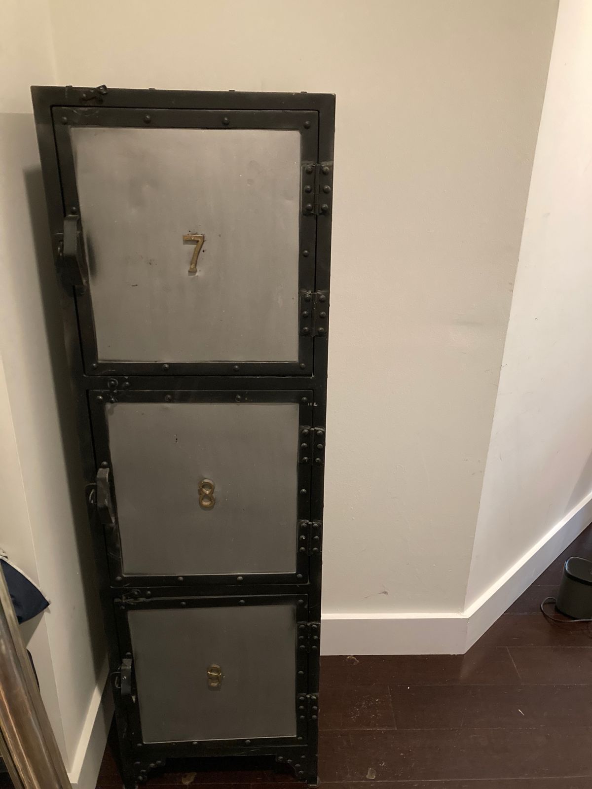 Industrial-style Metal Lockers for Entryway or Storage