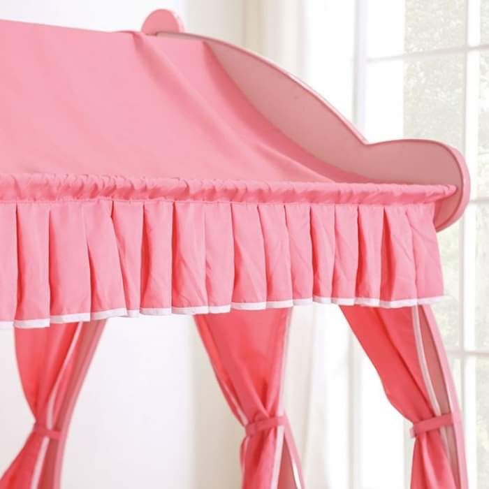 PRINCESS CARRIAGE DESIGN PINK TONES TWIN SIZE BED CAMA CARROSA KIDS FURNITURE