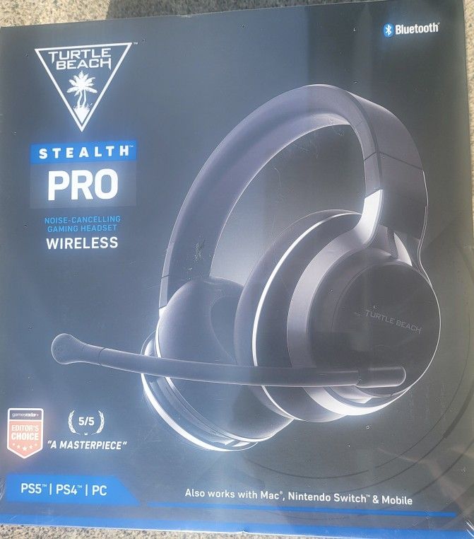 NEW Sealed Turtle Beach Stealth Pro Gaming Headset Playstation Edition With ANC