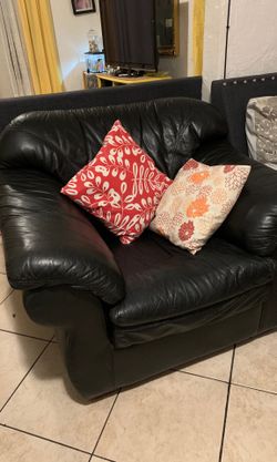 Leather sofa