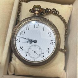 Pocket watches gold silver winding vintage