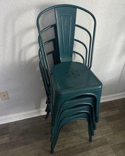Regular Size Metal Chairs (Set of 4)
